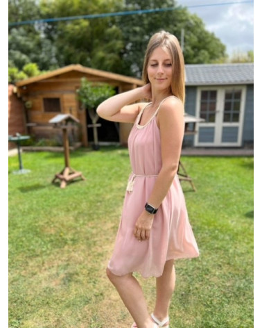 Robe bretelle uni