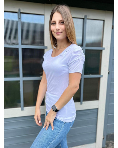 Tee-shirt nœud niveau poitrine