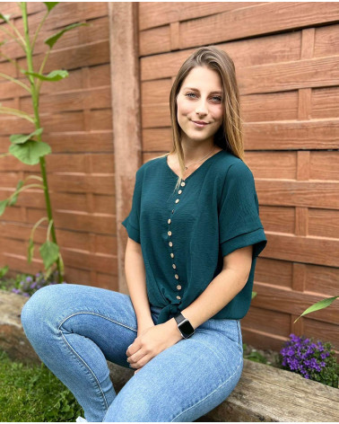 Top à nœud avec bouton