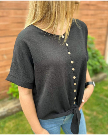 Top à nœud avec bouton