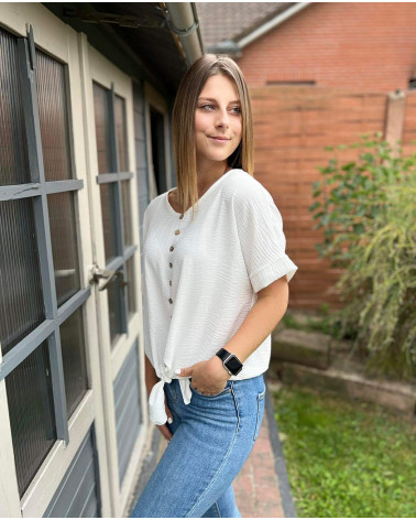 Top à nœud avec bouton