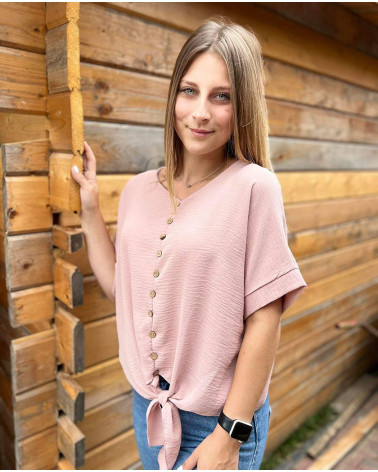 Top à nœud avec bouton