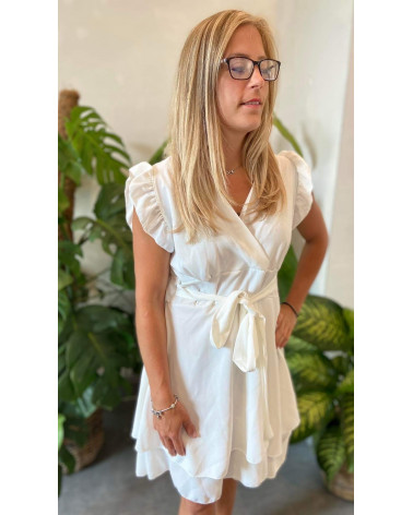 Robe courte cache coeur