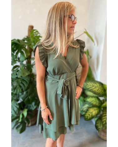 Robe courte cache coeur