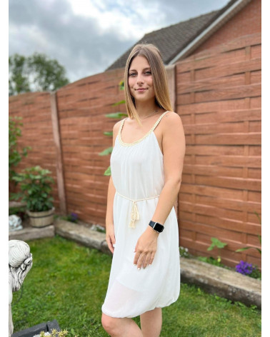 Robe bretelle uni