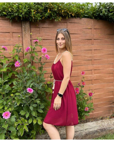 Robe bretelle uni